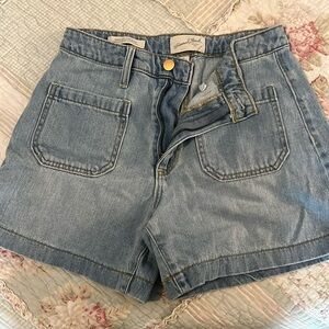 Universal Thread, Highest Rise A Line Shorts, Light Denim, Size 2